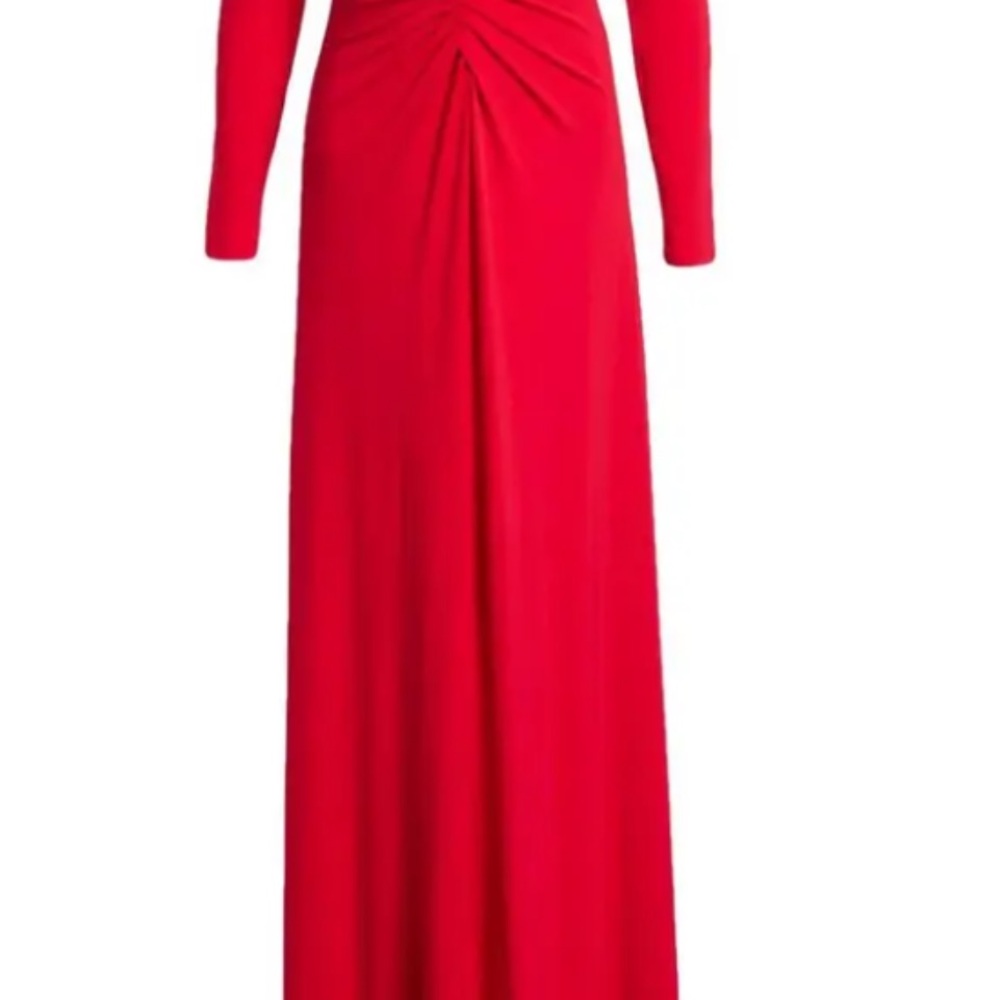 STUNNING nwt Heritage Vibrant Red Long Sleeve Dress